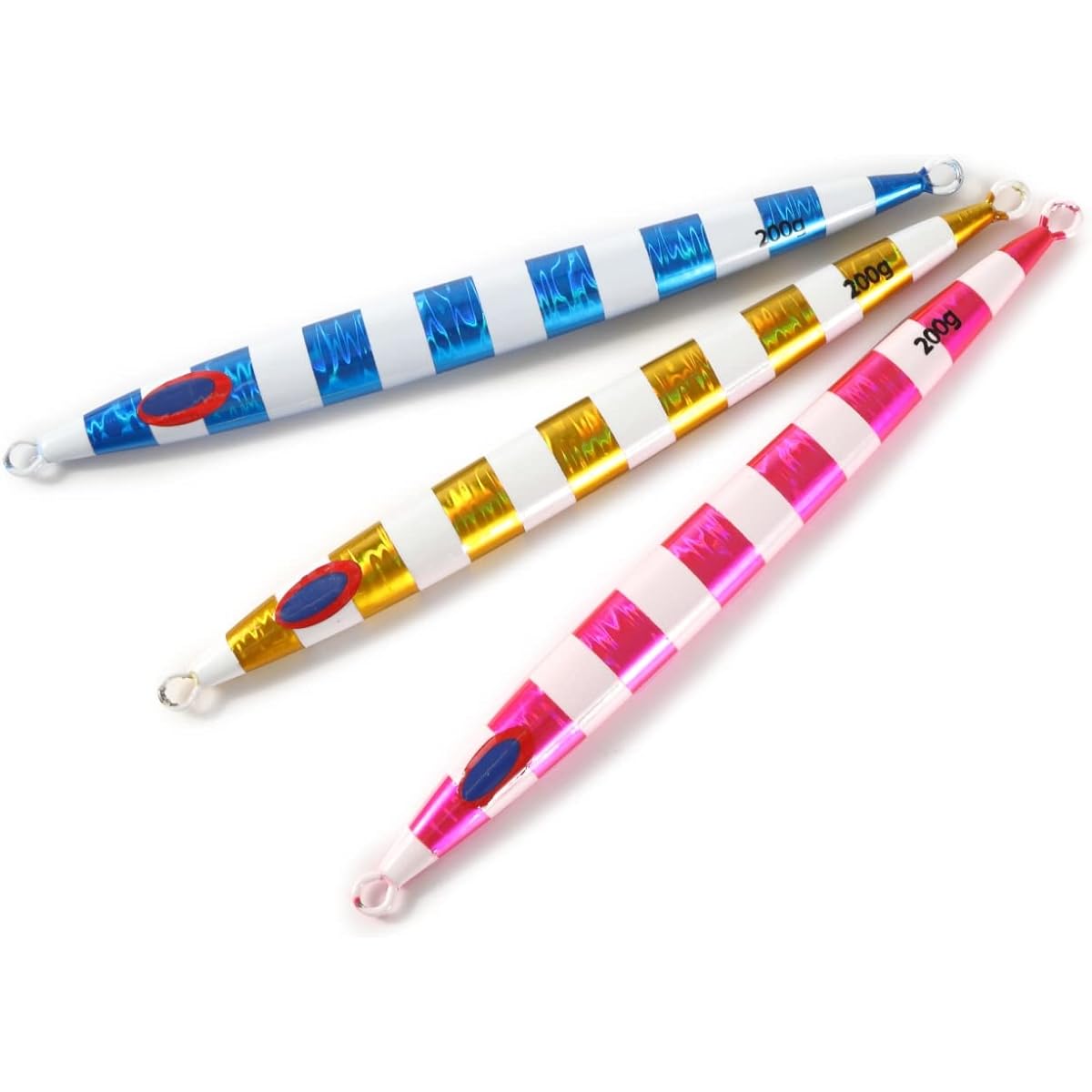 Fishing goo! Metal jig jig long jig luminous set of 3 fishing goo