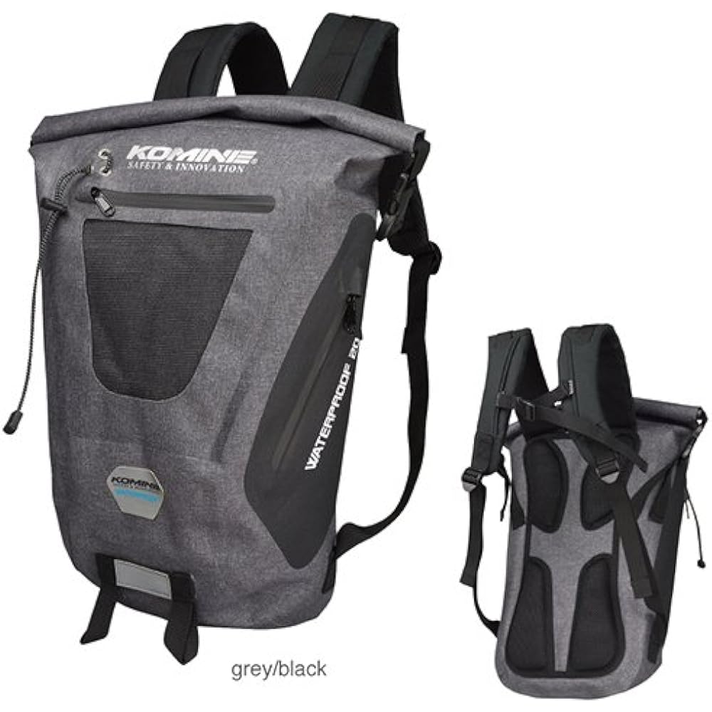 KOMINE Motorcycle Waterproof Backpack 20 Gray/Black 20L SA-236 1112 Waterproof
