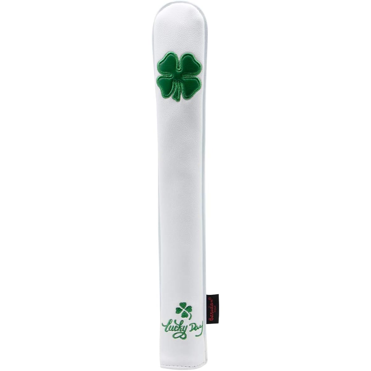 Golf Stick Cover, Tour Stick Alignment Stick Shaft Protective Cover for 2 Sticks, Scratch Prevention Stick Cover, Made of High Quality PU Leather, Easy to Install, Stylish, Unisex (White)