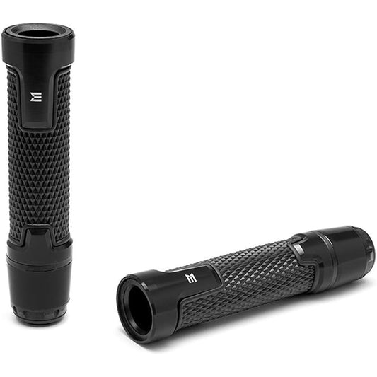 Hand grip for motorcycle & bar end 7/8 inch bar black aluminum aluminum