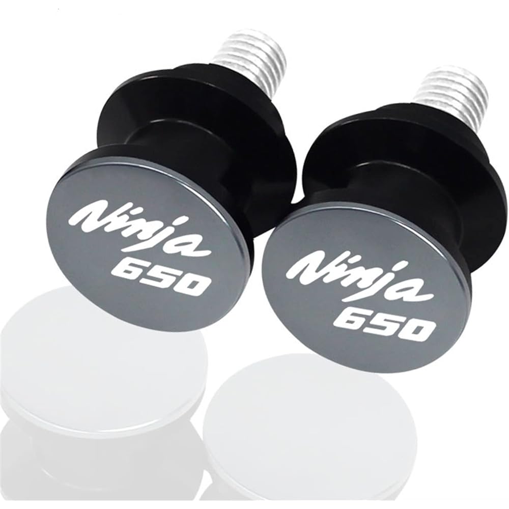 Uminino 8mm Motorcycle Swingarm Slider Spool CNC Swingarm Stand Screw Kawasaki NINJA650 Ninja 650 Ninja650 2017-2021 2020 Swingarm Slider Spool (Size: B Titanium)