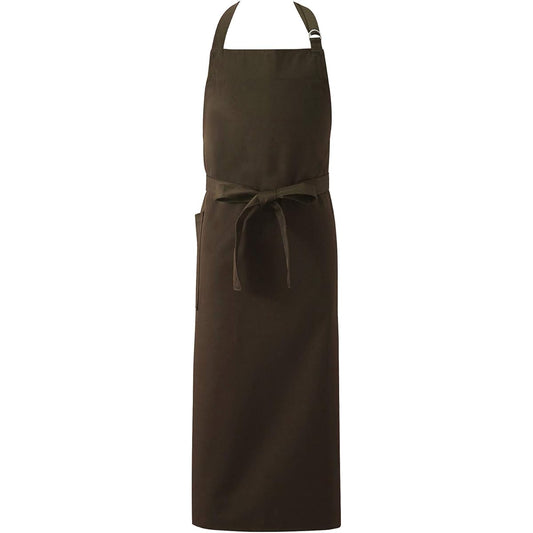 KOEI Made in Japan Neck Long Breast Apron Length 110cm Long Length Water Repellent Antistatic Sturdy Thick Heat Resistant Unisex KM70 (Brown)