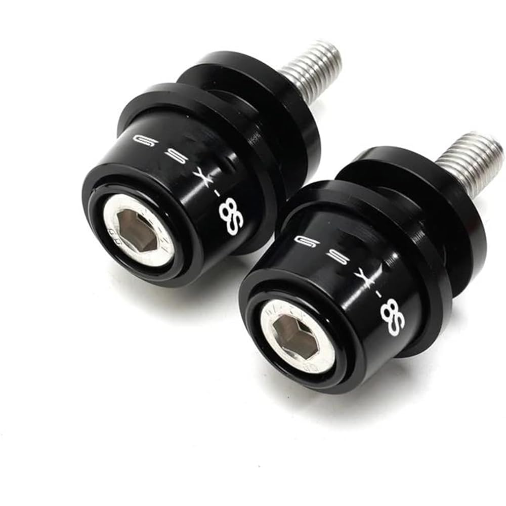 Motorcycle Swingarm Spool Motorcycle Accessories CNC Aluminum Swingarm Spool Slider Stand Screw Slider For GSX8S GSX-8S GSX 8S 2023 (Color: Black, Size: B)
