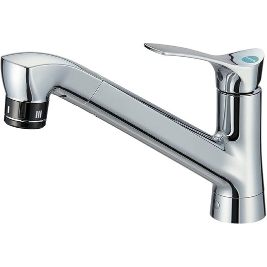 SANEI Single Mixing Faucet with Ultra Fine Bubble Generator for Cold Regions Top Surface Installation K87121ET6JK-13 Silver