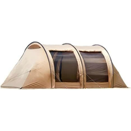 [Vision Peaks] Tunnel Tent for 2 to 3 People, Tres Arch 2 Room Tent VP160101J01 Sand C, Approx. 500 x 250 x 180 (H)cm, Includes Skirt, 1 Inner Tent, Storage Bag Included