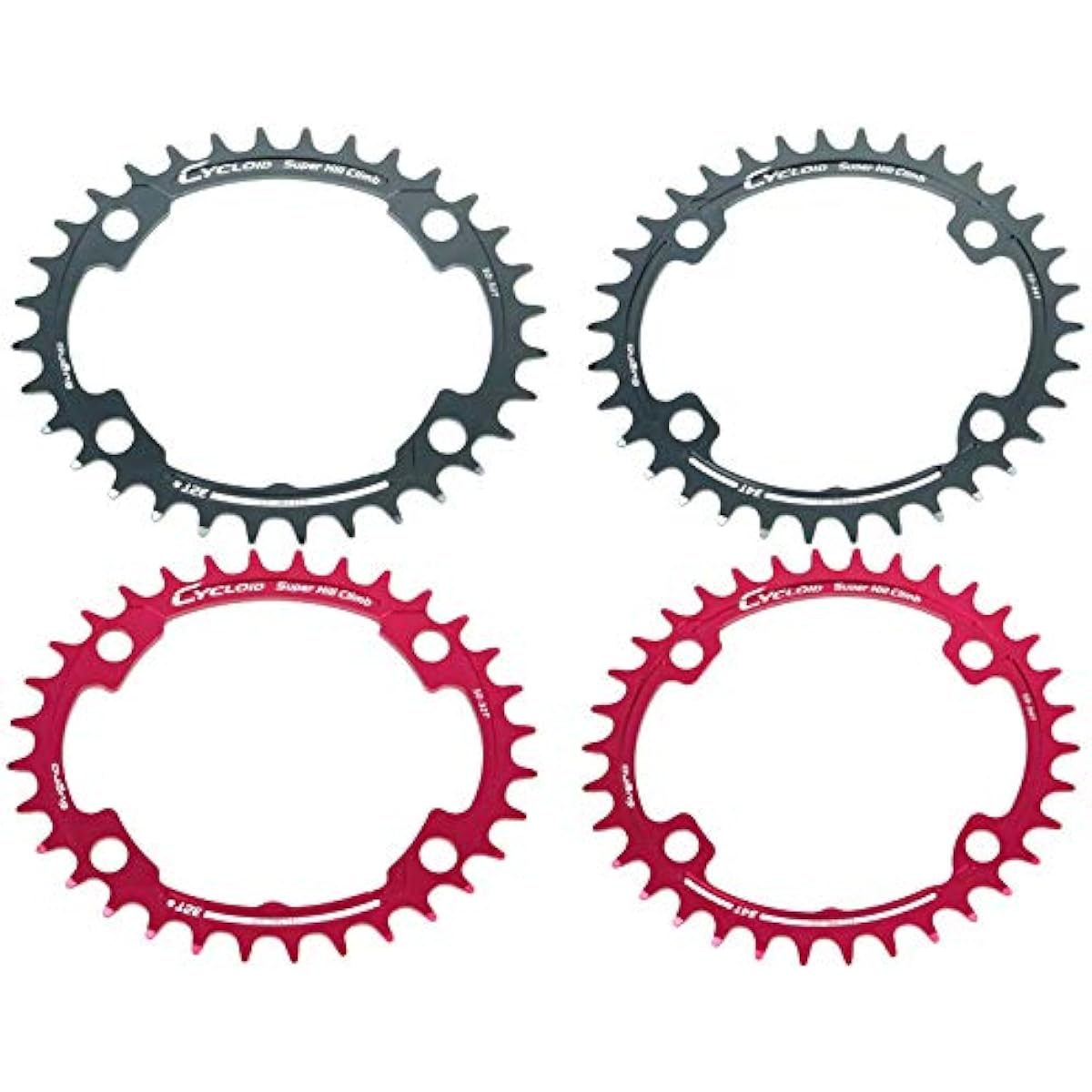 Sugino CY4-SHC Red 34T Chainring 1 Piece