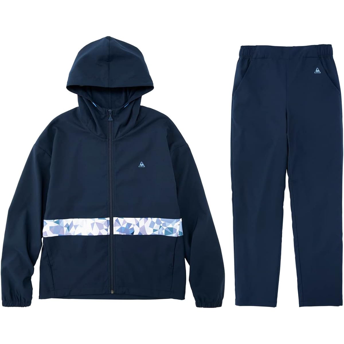 [Le Coq Sportif] Women's Sunscreen Hooded Cross Jersey Jacket/Pants Top and Bottom Set QMWRJF23/QMWRJG23