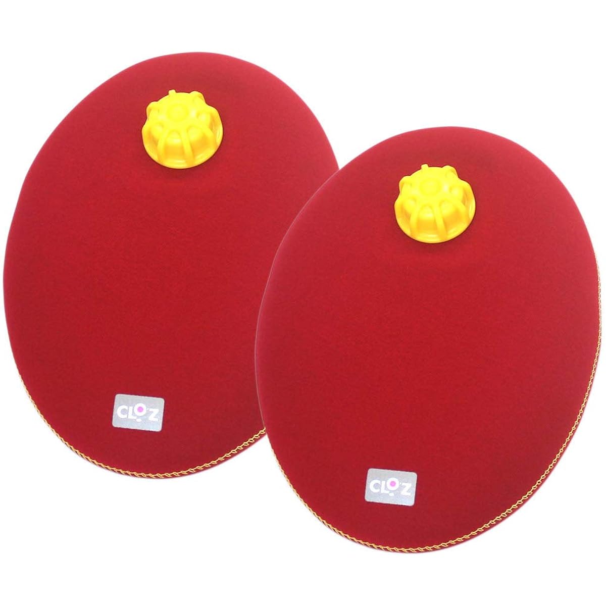 Soft hot water bottle egg shape/red [Set of 2]