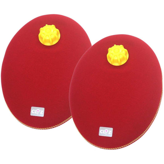 Soft hot water bottle egg shape/red [Set of 2]
