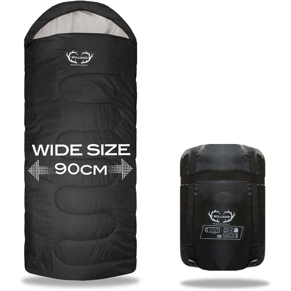 [M.M.Outdoor] Sleeping bag, sleeping bag, wide, compact, envelope type, for winter, summer, minimum operating temperature -7℃