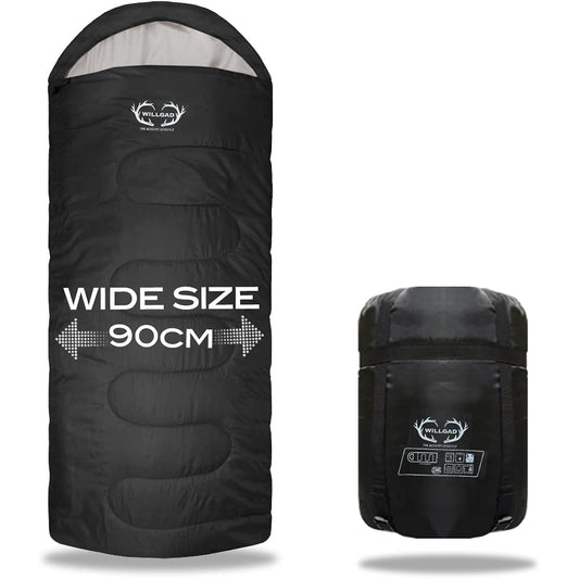 [WILLGAD] Sleeping bag, sleeping bag, wide size, compact, envelope type, for summer and winter, minimum operating temperature -7℃