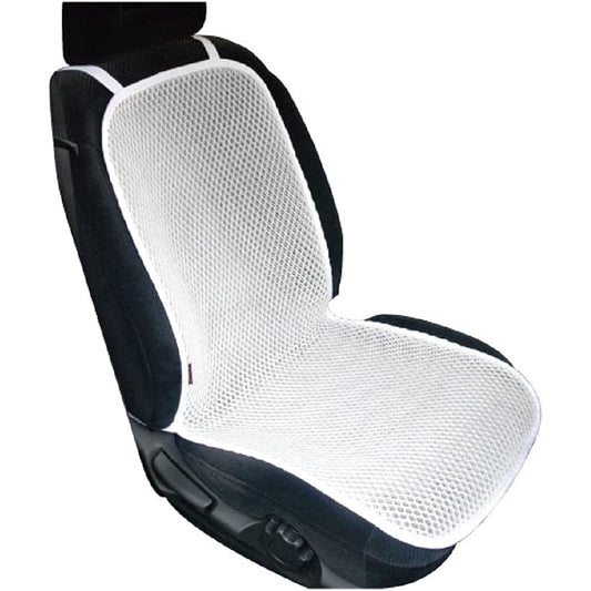 Car Seat Cover, Black, White, Made in Japan, Mesh, Cool, Non-stuffy, Sweat Prevention, Washable (White Mesh, 1 Piece)