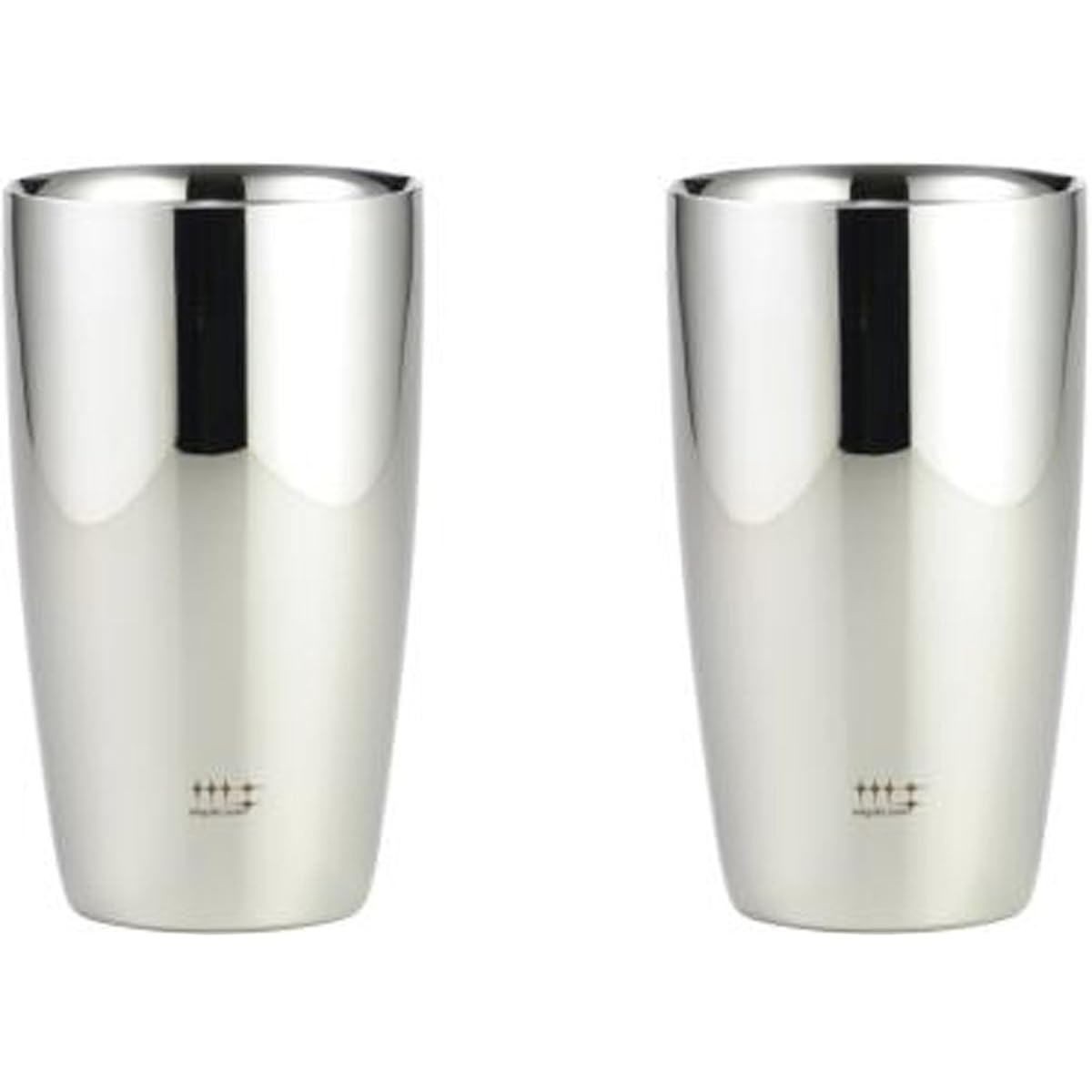 Yoshikawa Made in Japan Tumbler Stainless Steel Double Structure Silver 370ml 2pcs Shiniya Syndicate YJ1193