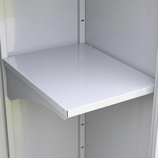 [Garden Master] Steel Storage Shelf for ISM-600, Outdoor, Multi-Purpose, Large, Locker, Vertical ISM-600(GY) Shelf, Limited Gray