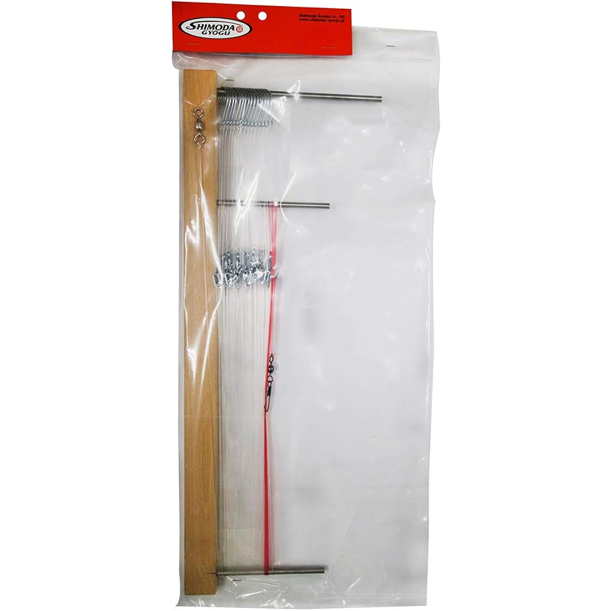 Shimoda Fishing Gear Fisherman's Fishing Gear, 20 Hooks, Includes Salmon 19-30-1.5X16-0.75