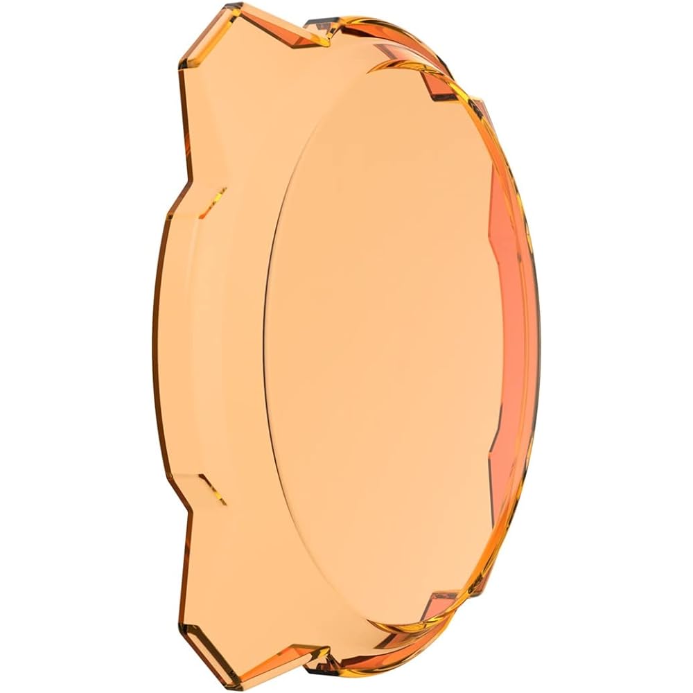 KC HILITES 5112 Gravity LED PRO6 Light Shield Cover 6 inch Amber Gravity LED PRO6 Light Shield cover
