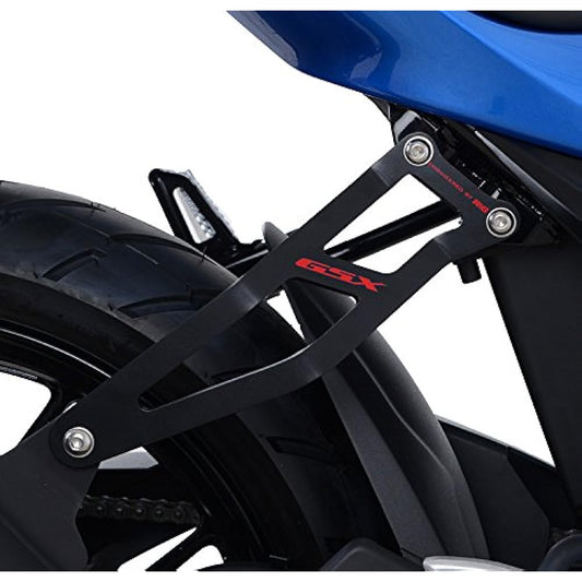 R&G Exhaust Hanger:BLACKwith red logo SUZUKI GSX-R125(17-), GSX-S125(17-) RG-EH0083BK-RED