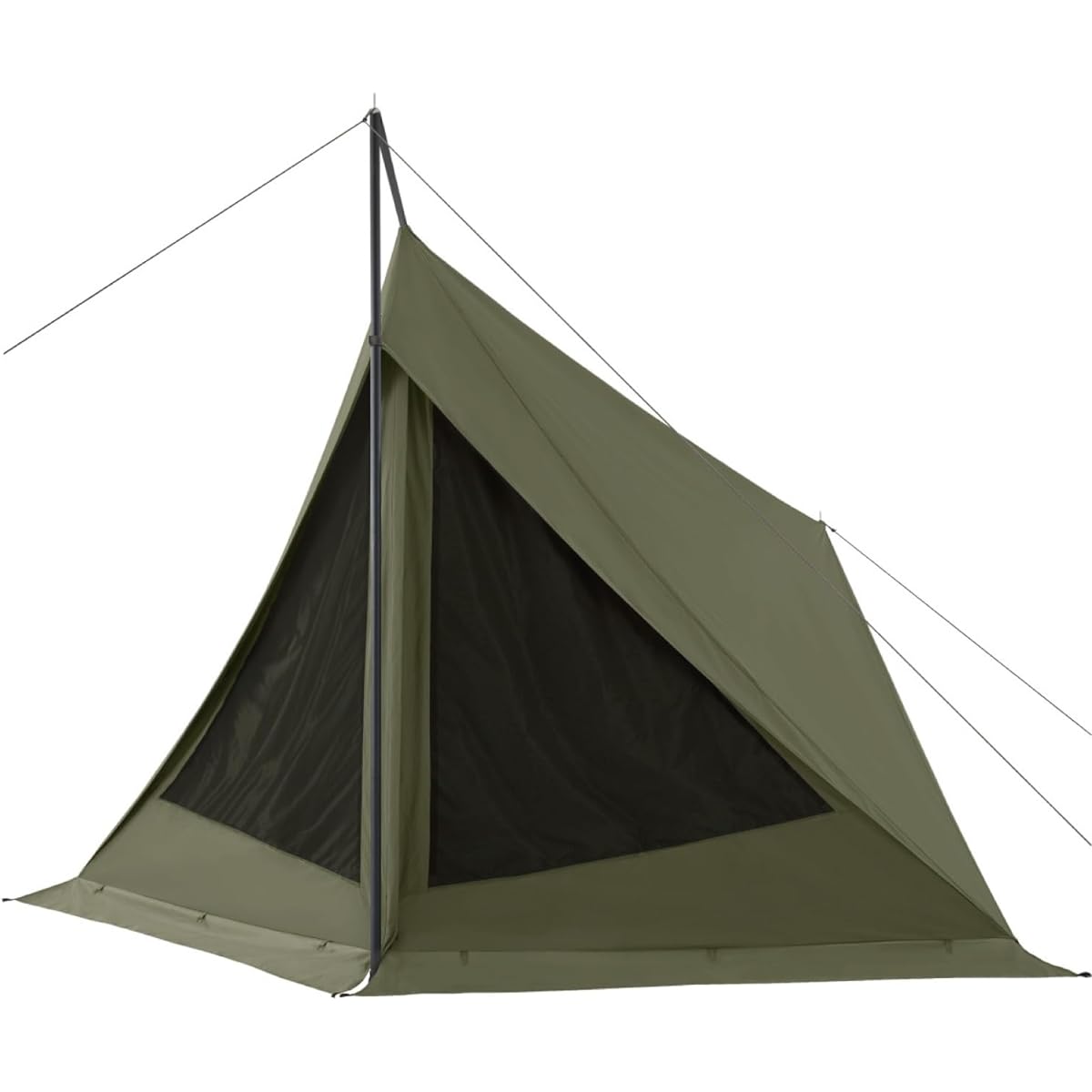 TOKYO CRAFTS Diamond Fort TC Tent Solo Camping Solo Tent No Tarp Required One Pole Front Room Military Curtain Outdoor Solo
