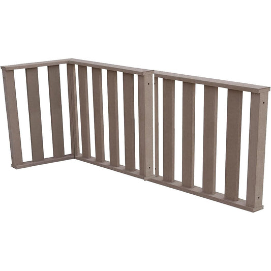 igarden Wood Deck Fence 60 Series High Type Dark Brown H800mm Set of 3 i10368_3h60db