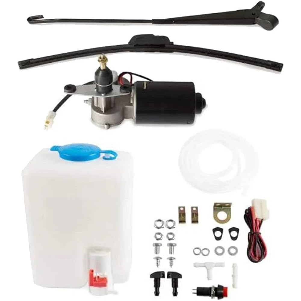 Car Parts 12V Electric Motor UTV Wiper Wiper Washer With Pump Kit UTV Polaris Ranger RZR 570 800 900 1000 1000 Car Parts