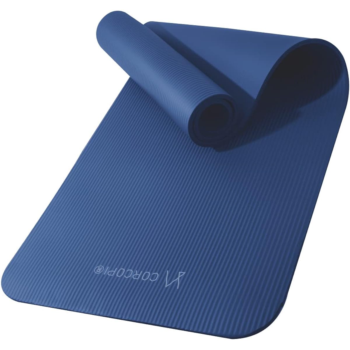CORCOPI Yoga Mat Thick 10mm Popular Wide Training Mat Exercise Mat Yoga Pilates Fitness Mat 181*61cm Thickness NBR Nitrile Rubber Anti-slip Non-slip Mat Bag Case Storage Case Included yoga mat