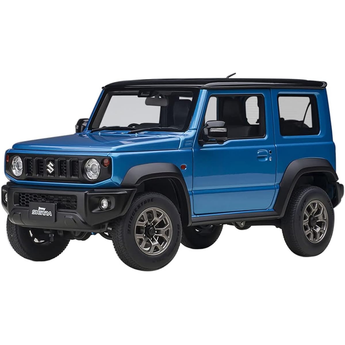 AUTOart 1/18 Suzuki Jimny Sierra (JB74) Blue Metallic/Black Roof Finished Product 78507