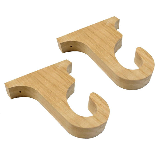Curtain holder wooden hook type (for ceiling/outside frontage) [Noren hanging] [Supports up to diameter 30mm] [Made in Japan]