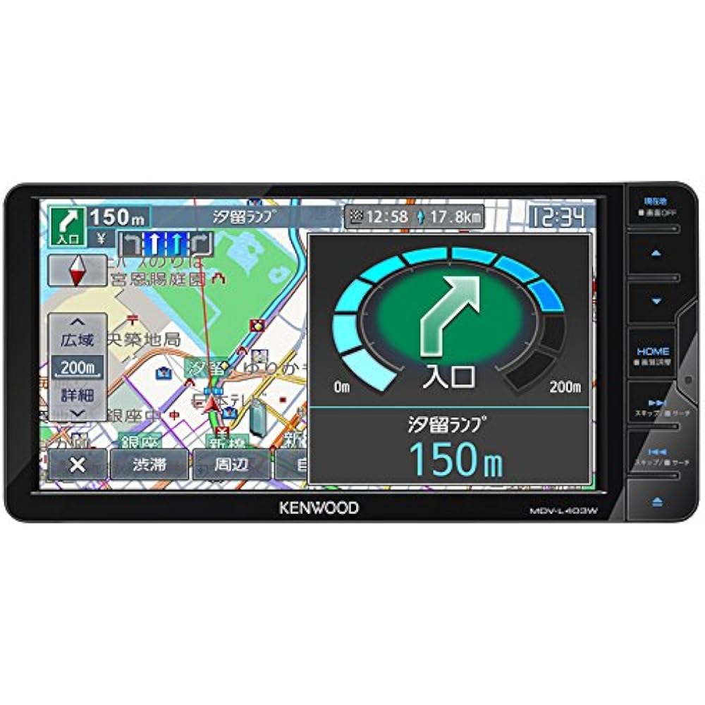 KENWOOD Car Navigation Saisoku Navi MDV-L403W
