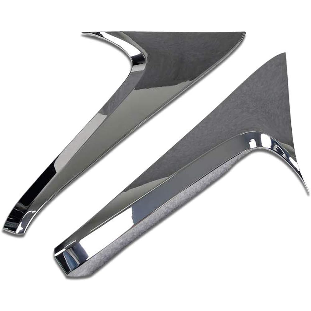 RUIQ Toyota New RAV4 Fifth Generation Exterior Parts Rear Hatch Side Pillar Panel Left and Right Set Side Molding Plating Garnish Dress Up Custom Parts Designed for TOYOTA RAV4 (Chrome Plated)
