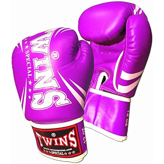 Twins Boxing Gloves PU Leather DM31 Purple
