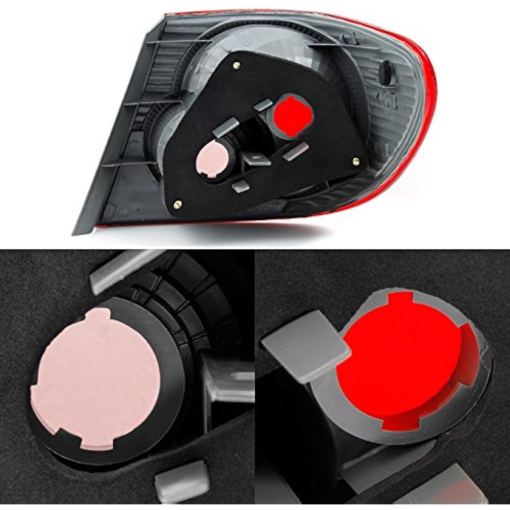 Toyota Corolla E120 outerpiece tail light brake lamp driver + passenger seat replacement pair set