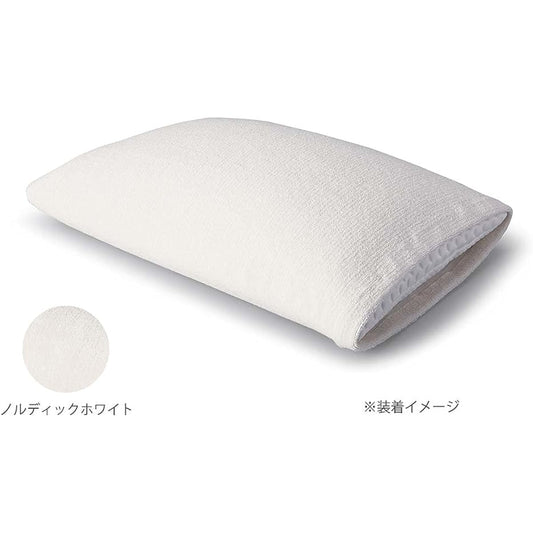 Tempur Pillow Cover Nordic White Approx. 63x43cm Approx. 70x50cm Air Kaoru Pillow Case Made in Japan 73009229
