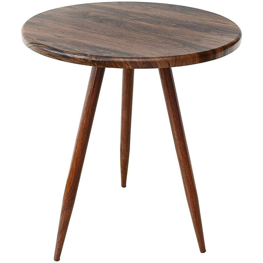 AKOZLIN Dining Table, Diameter 60cm, Cafe Table, Round Table, Round Table, Dining Table, Side Table, Round, Round 60cm x Height 72cm, Red Walnut Color, Scandinavian Style