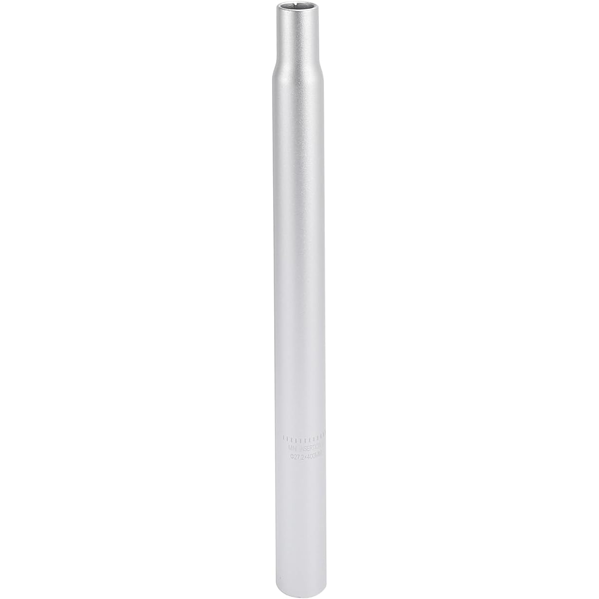X AUTOHAUX Bicycle Saddle Post 27.2x400 mm Aluminum Alloy Universal Seat Tube No Scale Marks Silver Tone