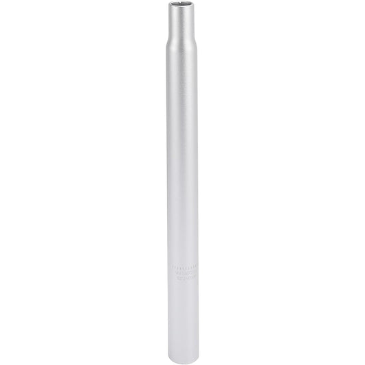 X AUTOHAUX Bicycle Saddle Post 27.2x400 mm Aluminum Alloy Universal Seat Tube No Scale Marks Silver Tone