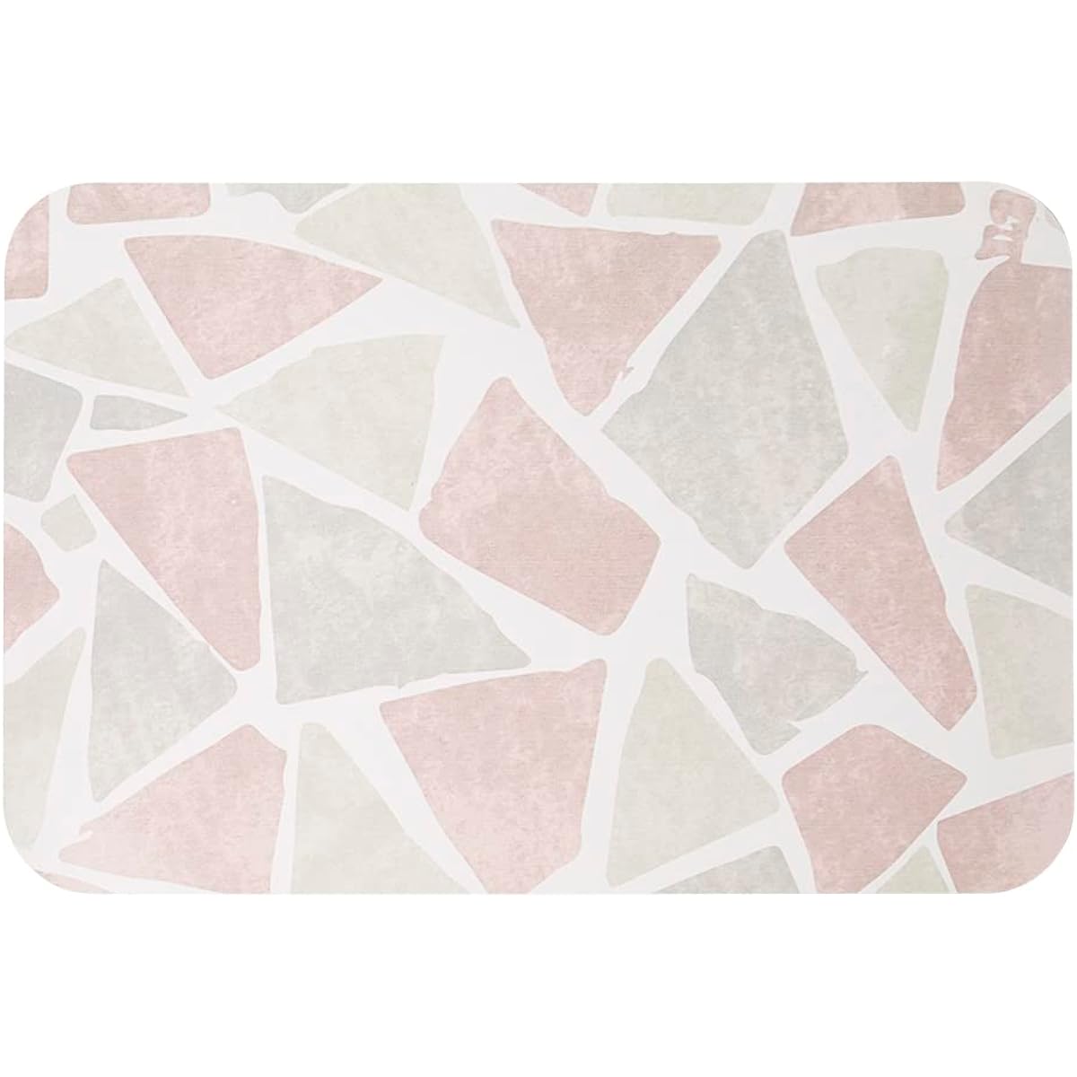 &NE Lava Stone Bath Mat Lava Stone Bath Mat Printed Lava Stone Bath Mat Mat Non-asbestos Tested Asbestos Free Water Absorbent Quick Drying Antibacterial Odor Resistant Humidity Control Bath Stylish Cute Volcanic Rock Simple Diatomite Stone NEO-240-SN