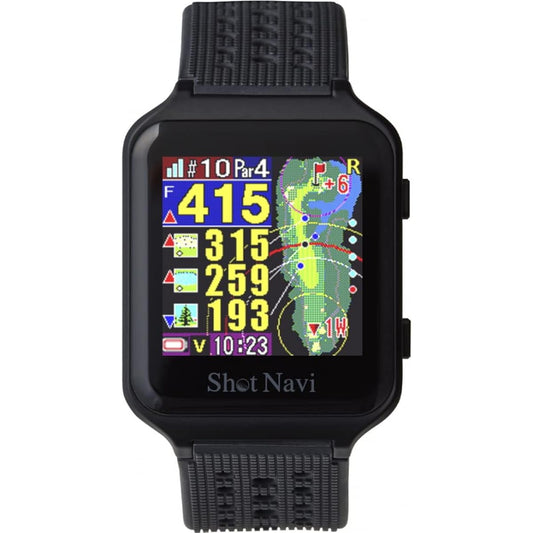 Shot Navi AIR (Shot Navi) Black Touch Panel Incredibly Light! Only 20g GPS golf navigation golf distance meter OK for competition use Height difference Compatible with overseas courses Made in Japan