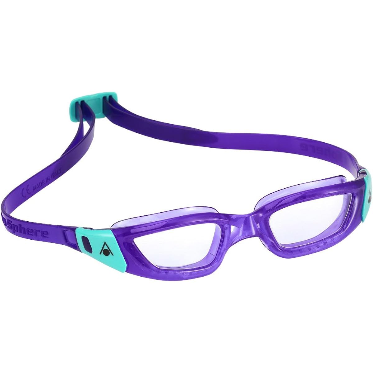 Aqua Sphere Swimming Goggles KAMELEON LADIES FIT VIOLET B/AQUA/CLEAR LENS 183610 Purple