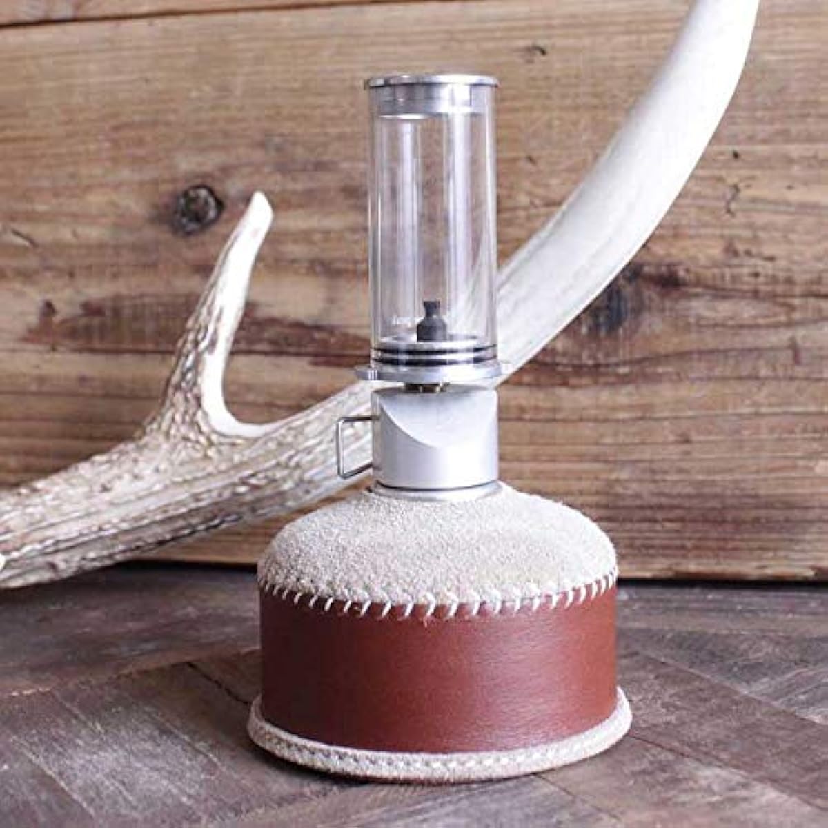 What will be will be Oil leather & suede OD gas can cover small 110g can equivalent Leather color (brown x beige) Stitching (produced)