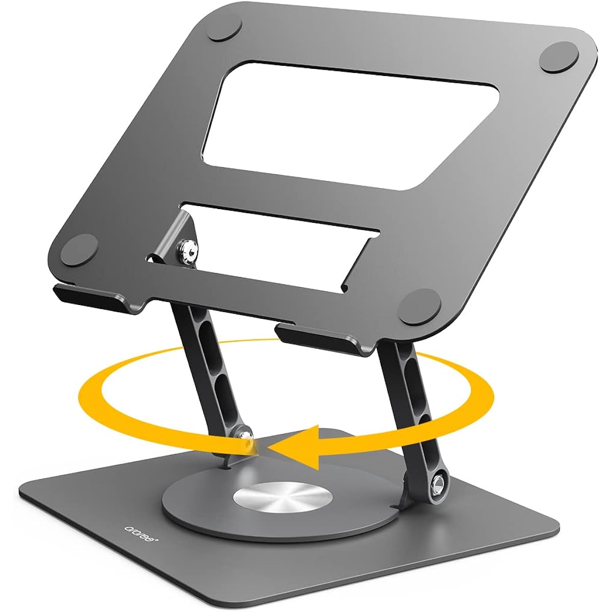 [araree] Note PC/Tablet PC Compatible Stand 360° Rotation Height Angle Adjustable Foldable Laptop Stand Portable Aluminum PC Stand Slim Compact Waste Heat Design PC Computer Stand Prevents Stiff Shoulders [Compatible with Laptops and Tablets 11 to 17.3 i