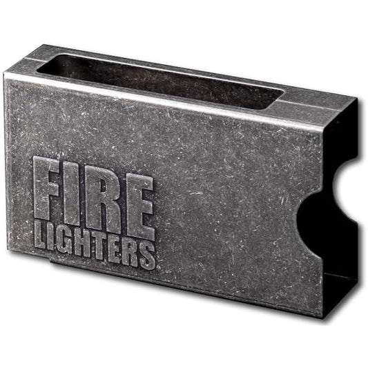 "Four colors to choose from" FIRELIGHTERS SLEEVE CASE Firelighters Sleeve Case Fire Lighter Barbecue Camping Outdoor (Chrome Stainer)
