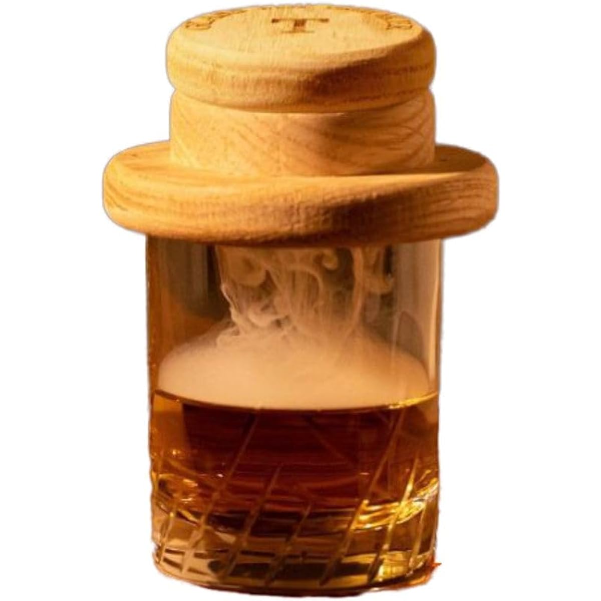 TARU HOLIC Glass Top Smoker Sakura Chip Set [TARU HOLIC Genuine Product] Smoker Whiskey Smoker Glass Smoked Nuts Glass Talholic Present Birthday Father's Day Taruholic