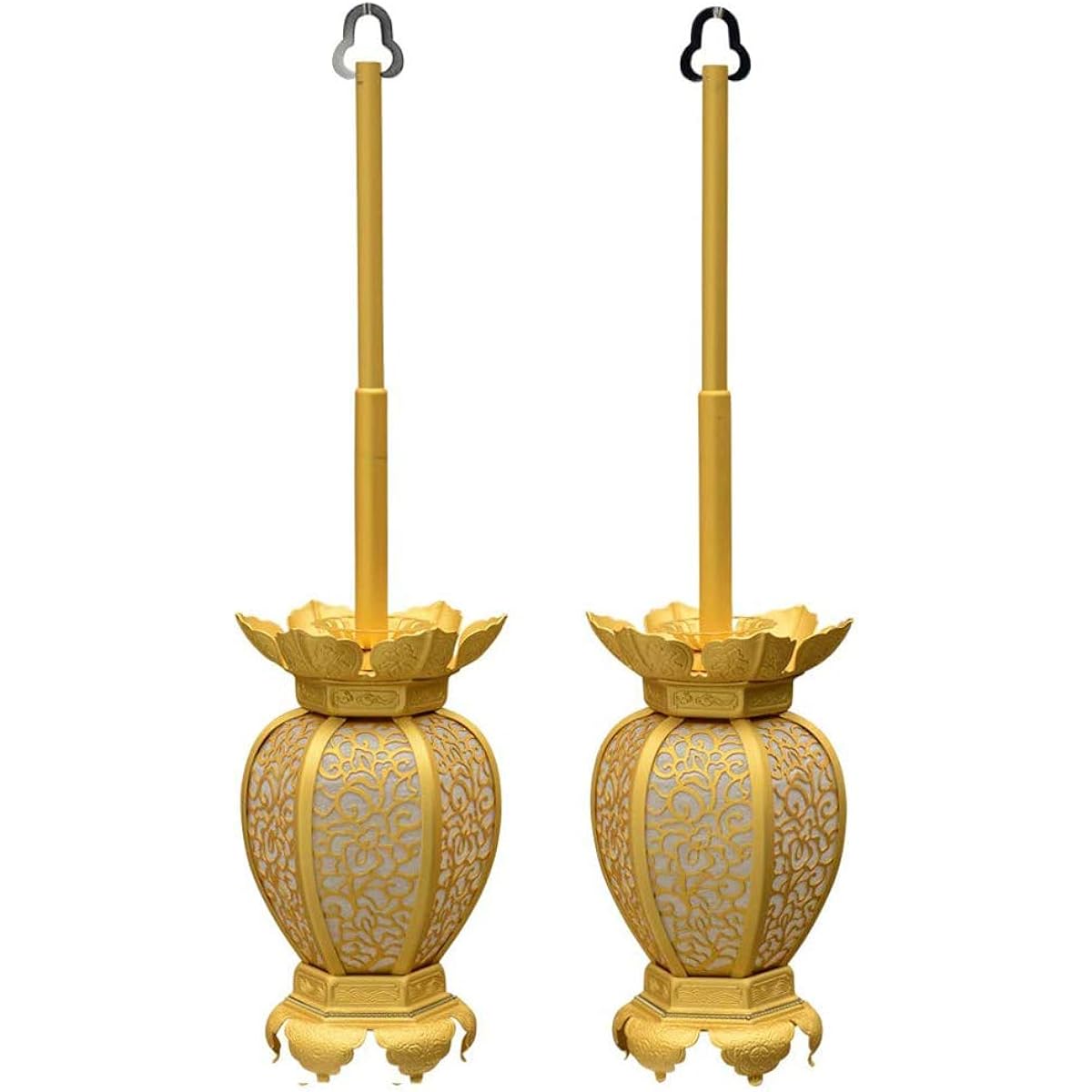 [Hiruta Buddhist Fittings Store] [Includes LED wiring set] Hanging lantern, Shin Natsume, light alloy, electrical equipment, 1 pair, small