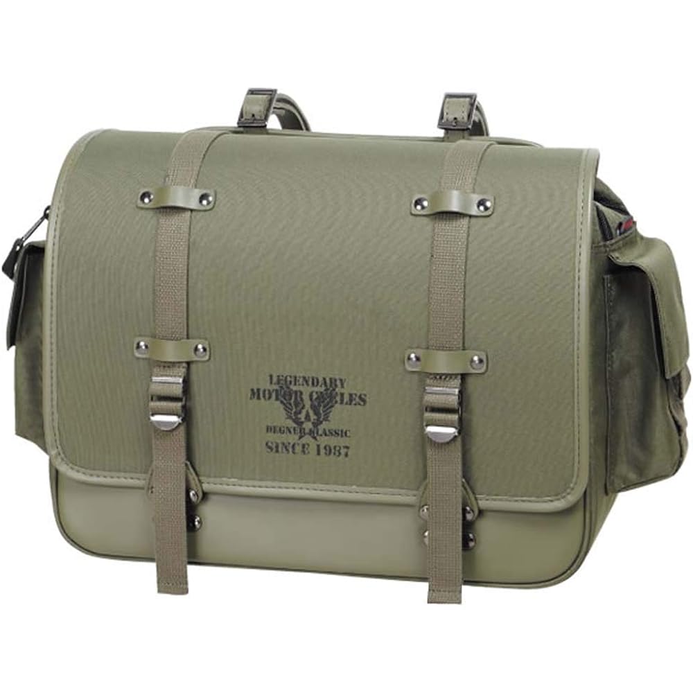 DEGNER Military Taste Nylon Saddle Bag/MILITARY TASTE NYLON SADDLEBAG (Khaki) NB-182