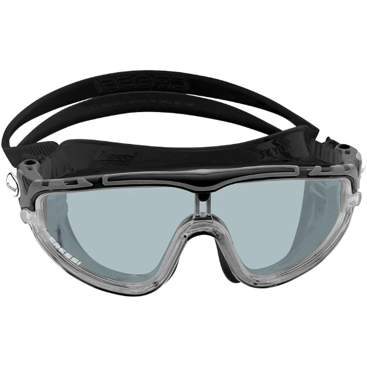 CRESSI Open Water Swimming Goggles Unisex [SKYLIGHT] Single Eye Type Wide View UV Protection Processed Lens [Genuine Product]