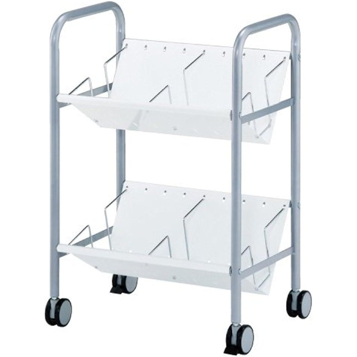 Hayashi Seisakusho File Wagon 2 Tier White 10-002MH