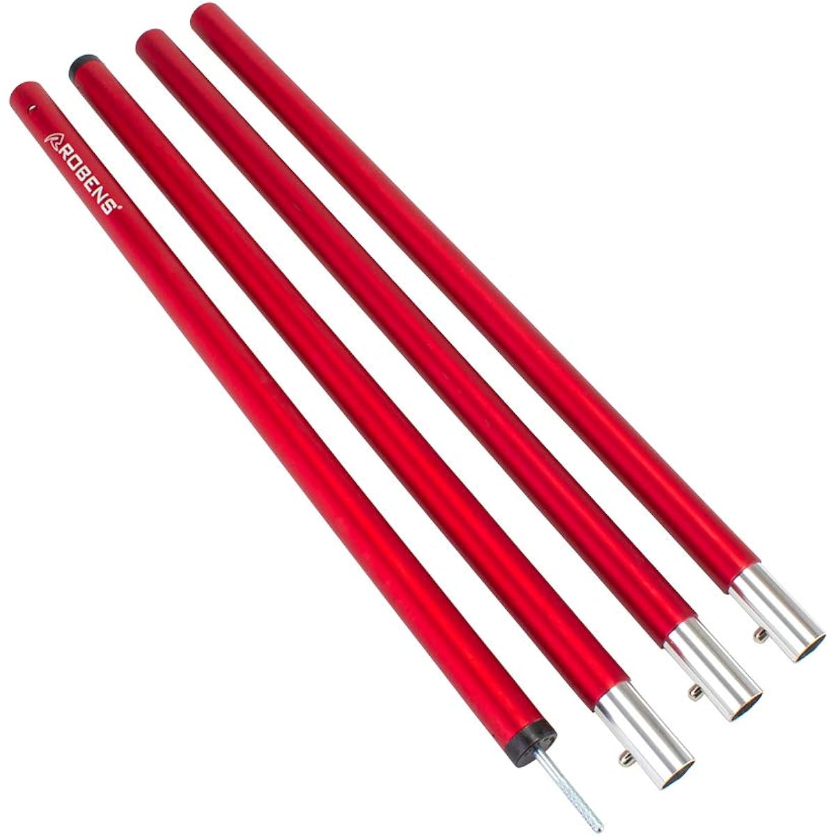 [Robens] Robens Tent Pole 240cm Aluminum Height Adjustable Tarp Press Pole 690095 Red Tent Accessories Tarp Press Pole Camping Outdoor [Parallel Import]