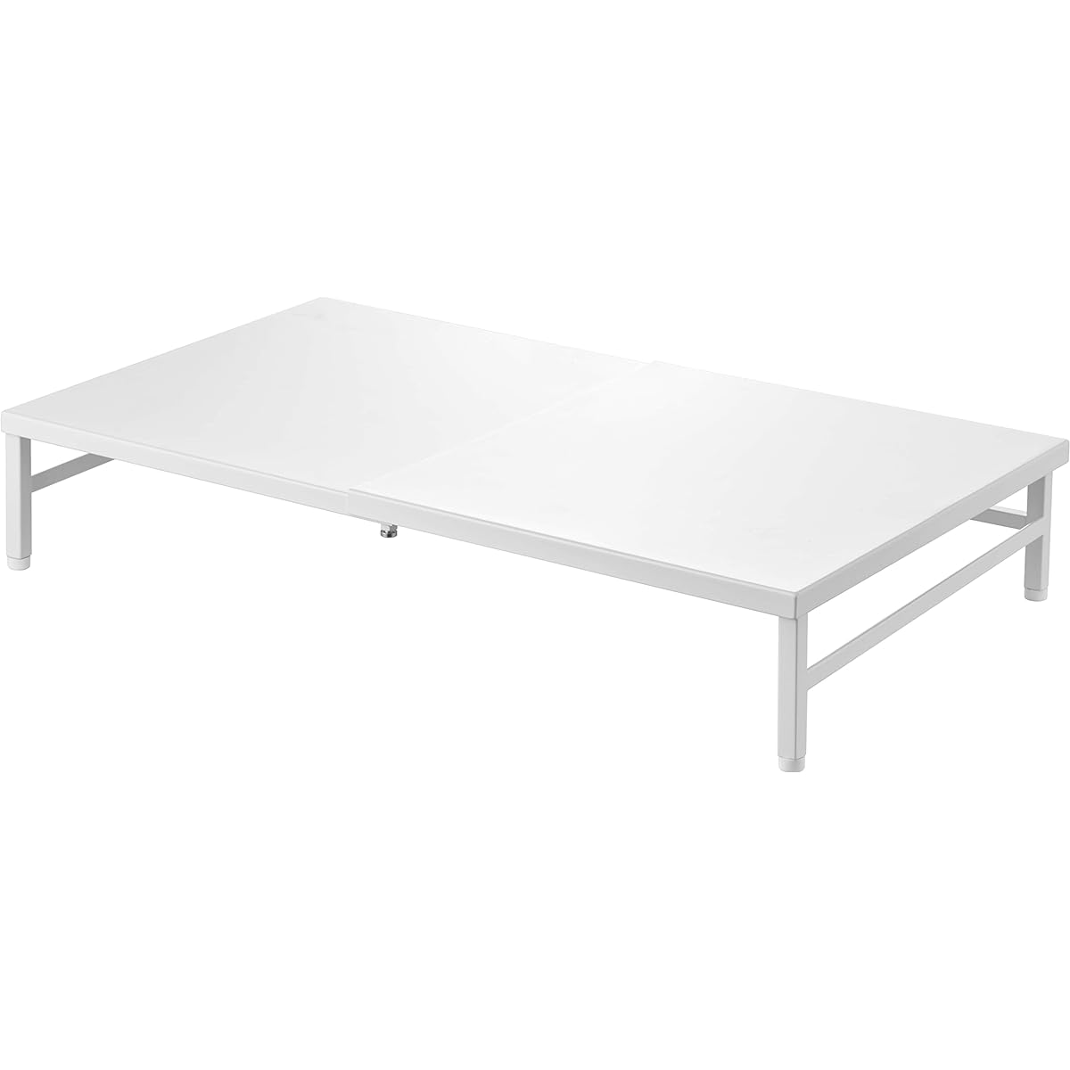 Yamazaki Jitsugyo 5878 Dishwasher Rack that Can Be Handed Over the Sink, White, Approximately W33.5~60 x D36 x H11~12.5cm (Including Adjuster) Plate Lower tier can be used as temporary storage 5878
