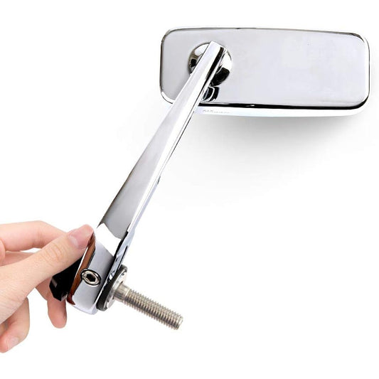 KiWAV Bar End Mirror Classic Chrome Can be attached to M12 threaded handle, left and right set