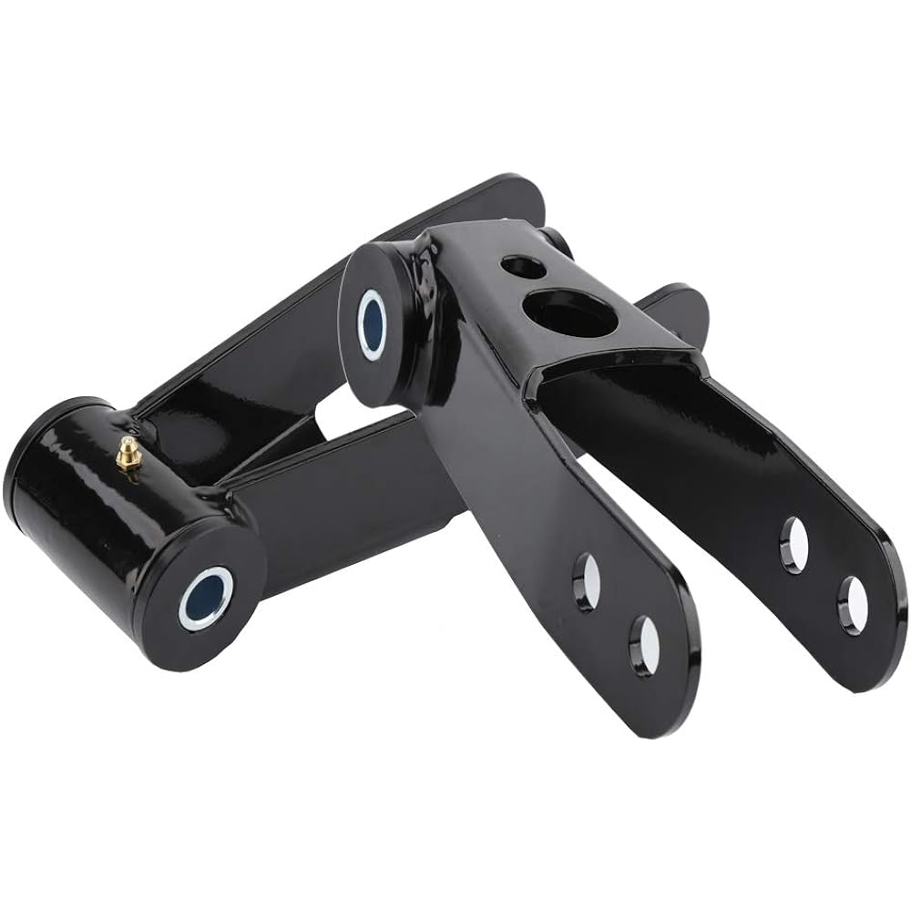 KSP Rear Ring Shackle Kit 1 inch-2 inch Adjustable Solid Steel Drop Kit Silverad 1500 1999-2019 2WD 4WD 4X4 6-Lug